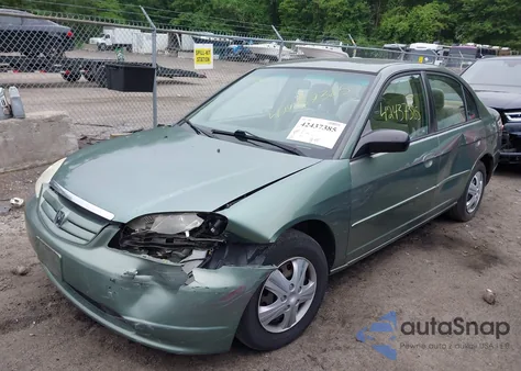 2003 Honda Civic Lx from USA, damaged, VIN 2HGES16523H500025